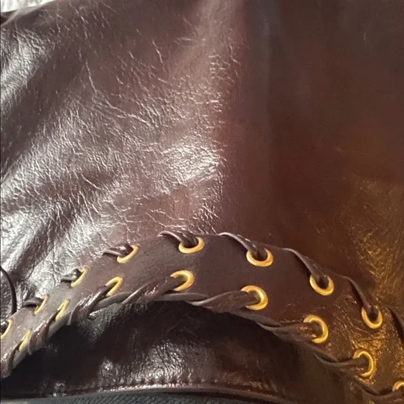 Zara Dark Brown Leather Shoulder Bag - Picture 3 of 3